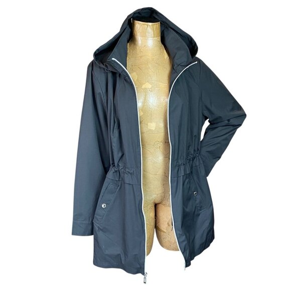 Vince Camuto Lightweight Water and Wind Resistant Rain Jacket XXL Black #51R - Picture 3 of 11
